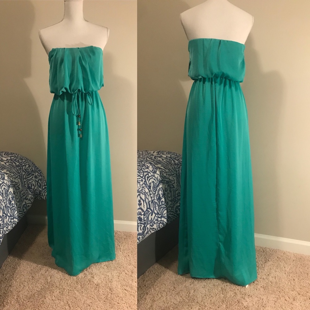 Tiffany Blue Maxi Dress